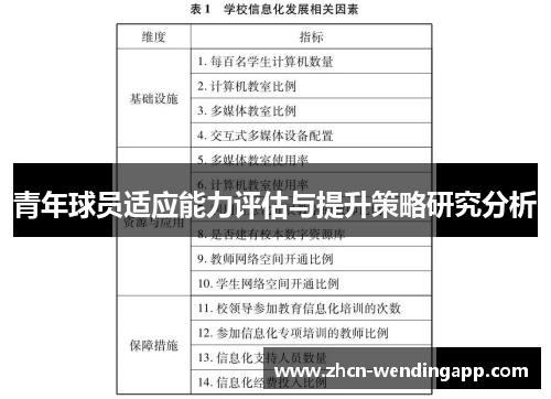 青年球员适应能力评估与提升策略研究分析 青年球员适应能力评估与提升策略研究分析